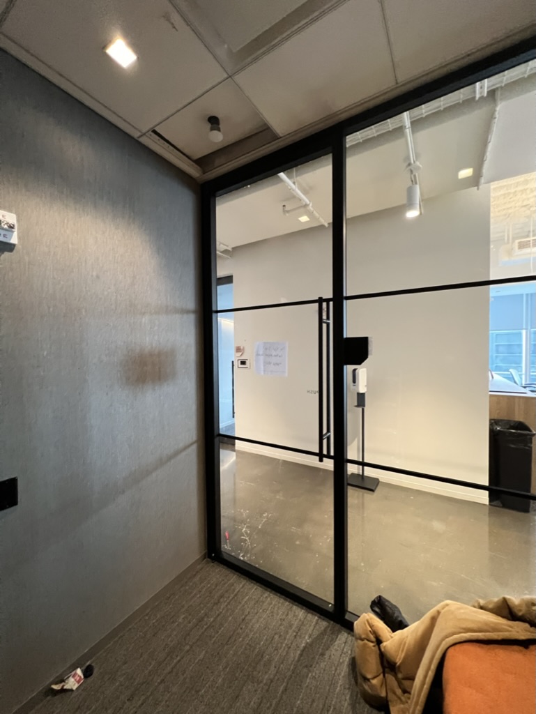 Commercial glass door project